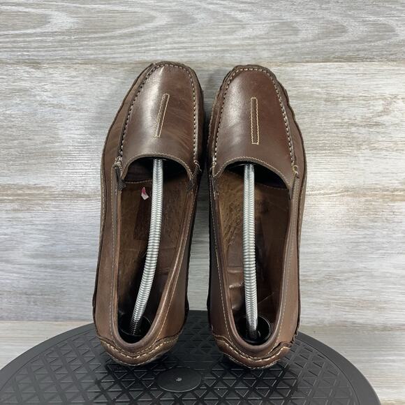 Clarks Men's Markman Way Brown Leather Driving Loafers Size 11 M - Picture 6 of 9